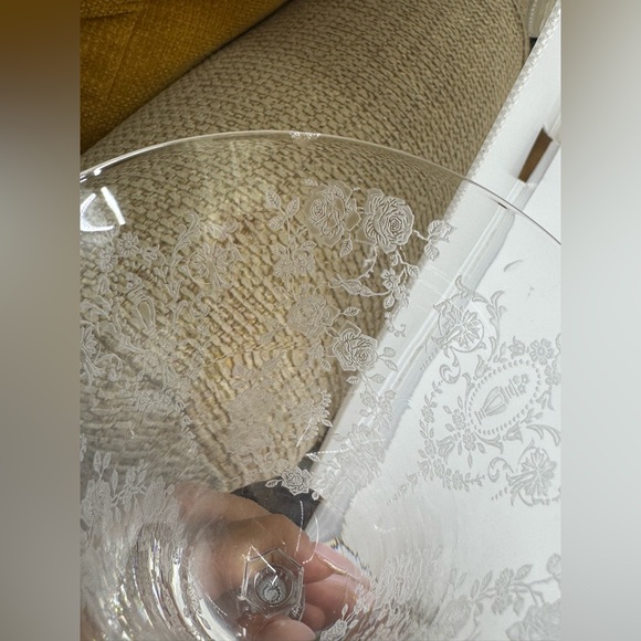 Tiffin Cherokee Rose Water Goblets Set Of 2 *READ* - Picture 10 of 12